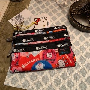 Hello Kitty x LeSportsac 3 zip NWT